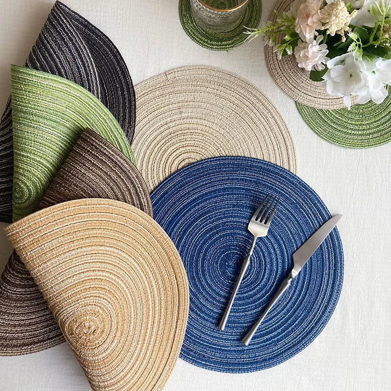 Set de Table Rond Tissu - Décoration de Table Chic