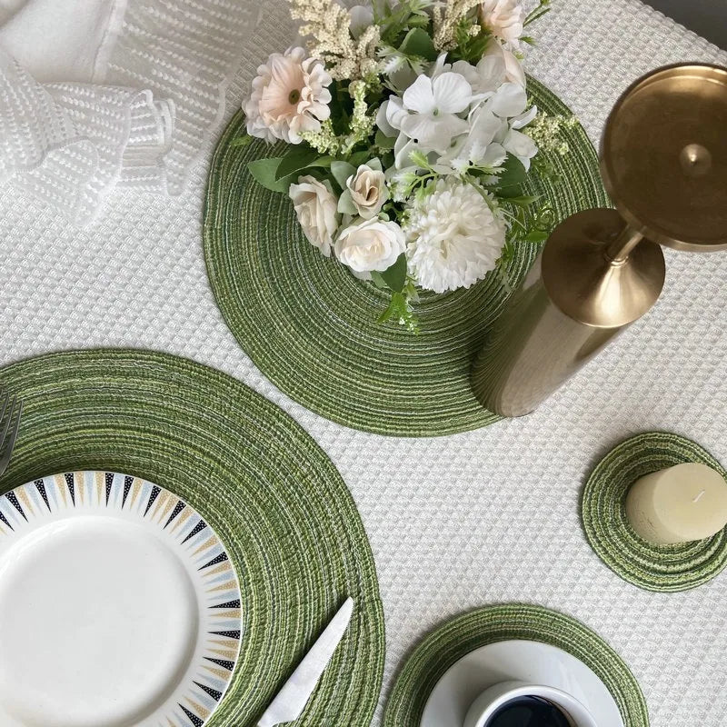 Set de Table Rond Tissu - Décoration de Table Chic