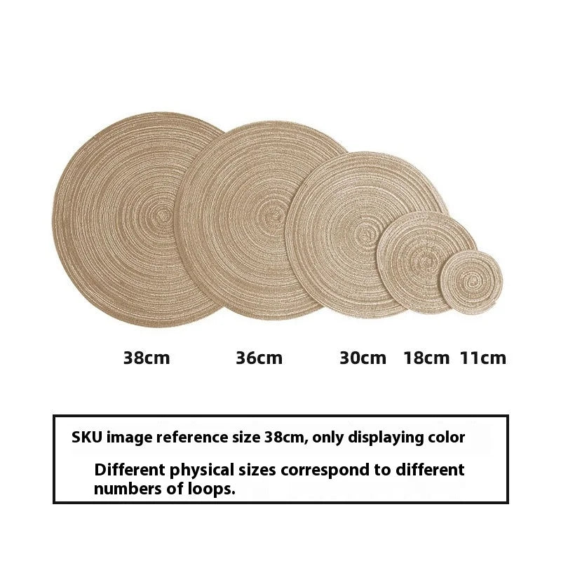 Set de Table Rond Tissu - Décoration de Table Chic