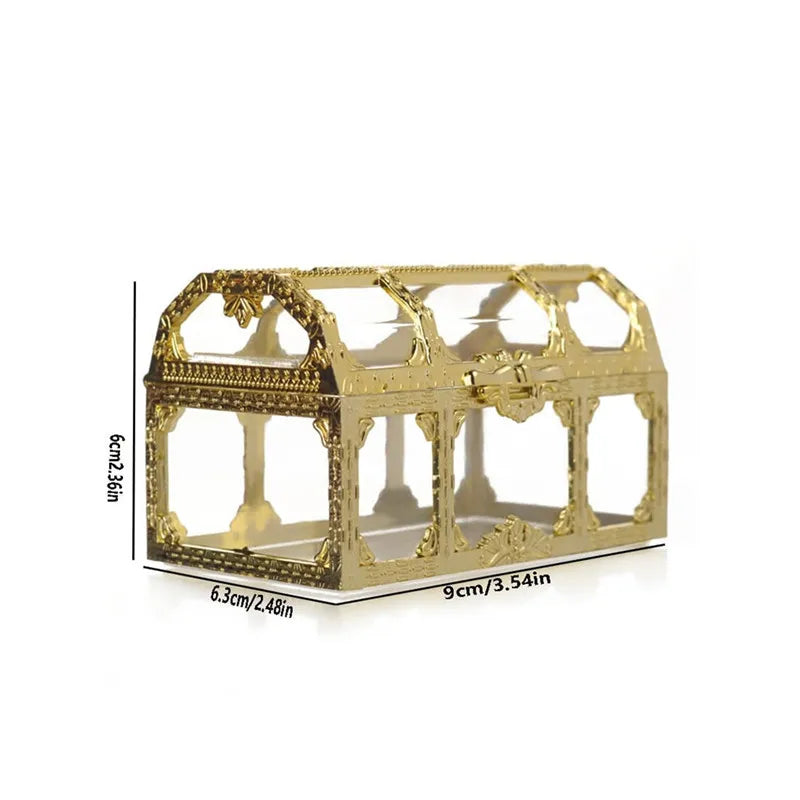 Coffret Cadeau Élégant Or & Argent - Boîte Cadeau Déco