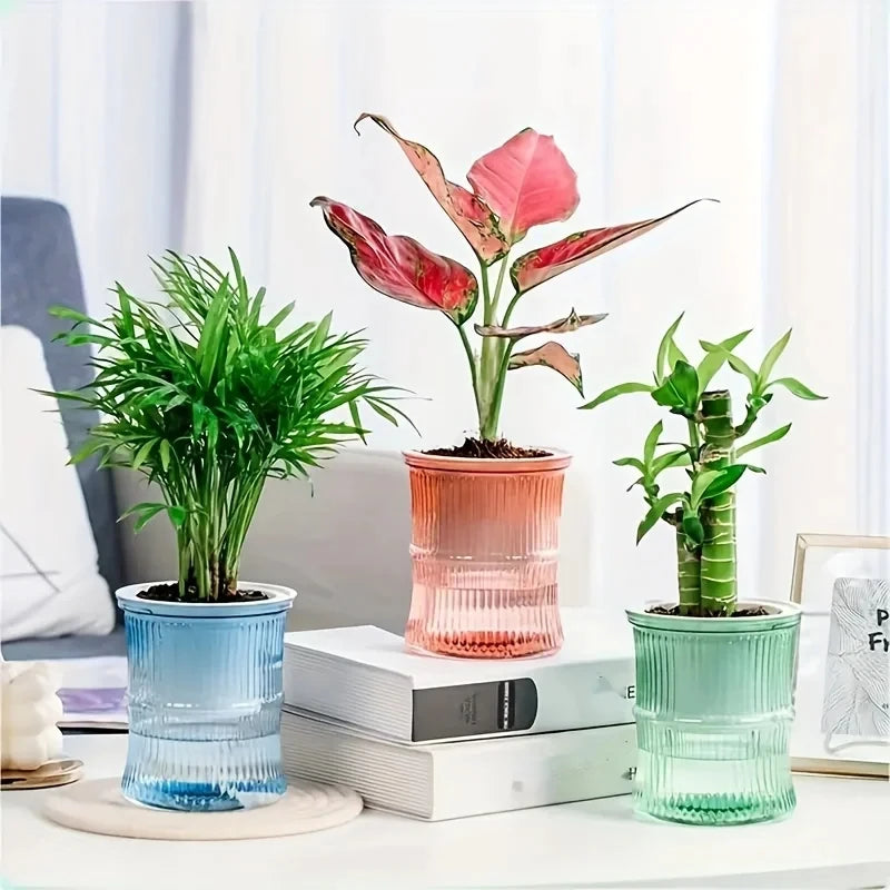 Pot de Fleurs Design Coloré - Cache Pot Plante Intérieur