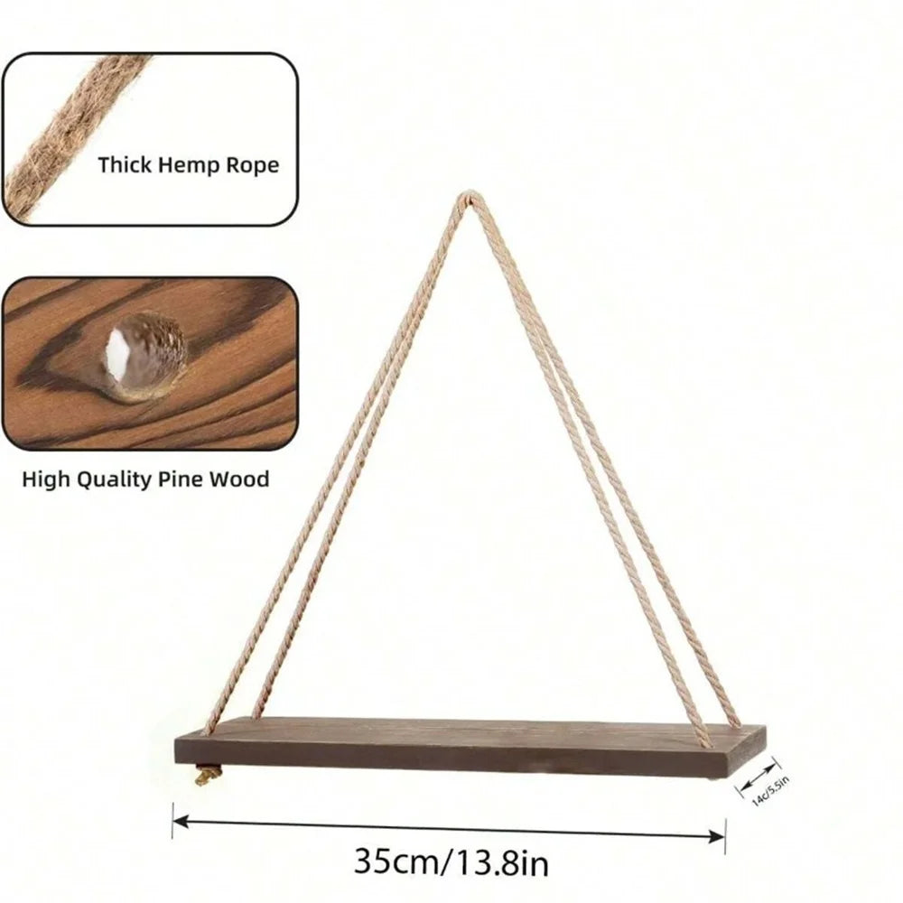 Étagère Murale Bois Design - Rangement Mural Déco