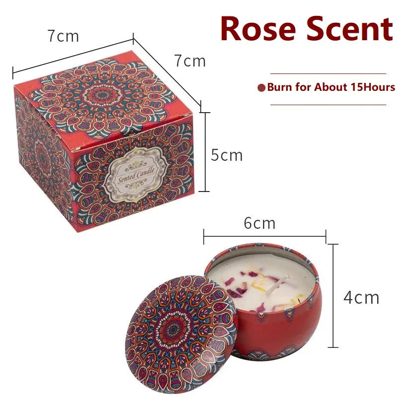 Bougie Parfumée Cire de Soja - Parfum d'Intérieur Naturel