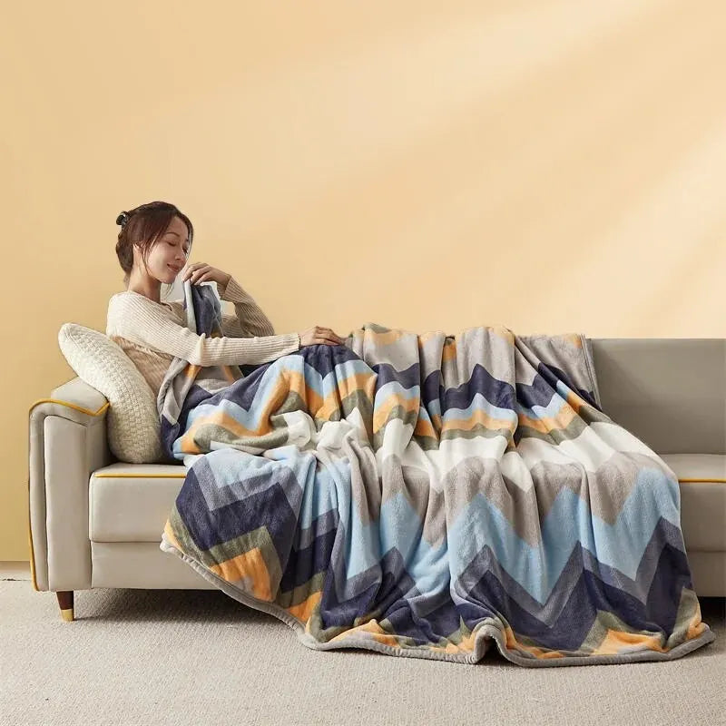 Plaid Douillet Polaire - Couverture Canapé Cocooning