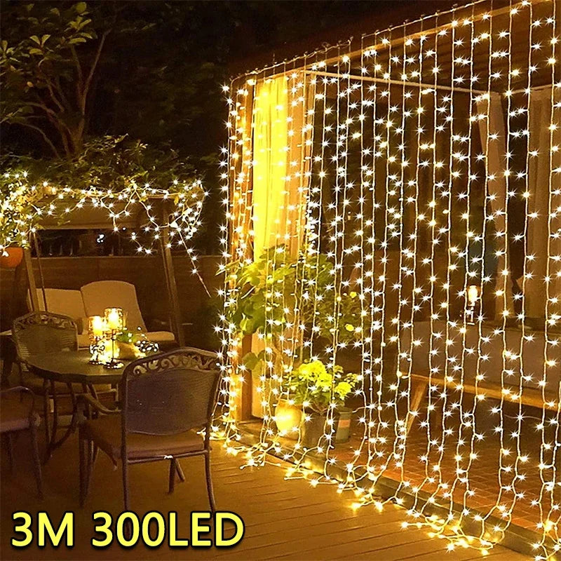 Guirlande Lumineuse LED Rideau - Déco Chambre & Fête