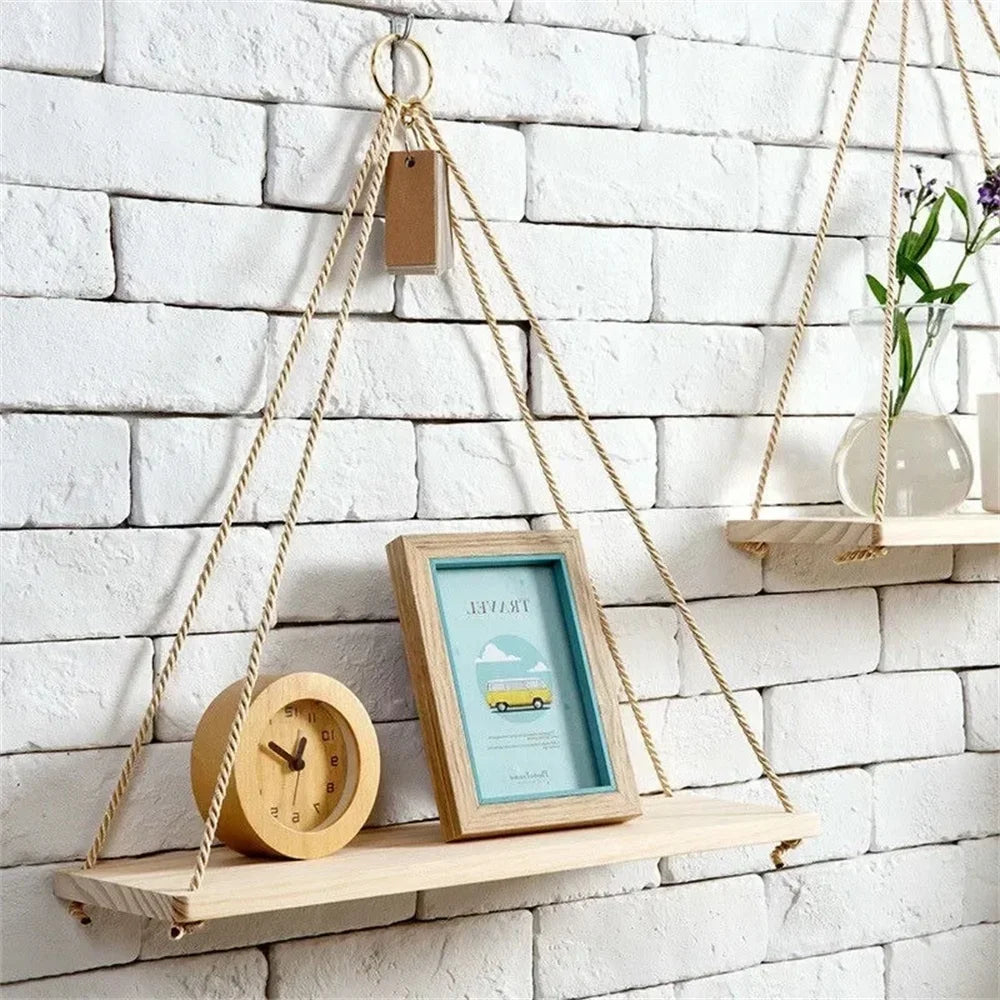 Étagère Murale Bois Design - Rangement Mural Déco
