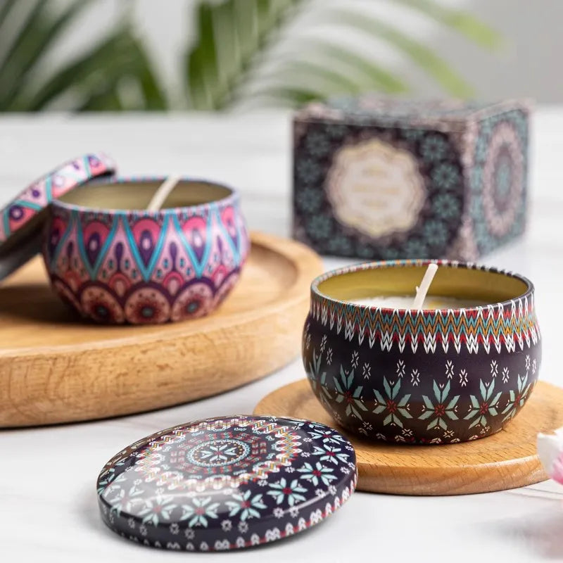 Bougie Parfumée Cire de Soja - Parfum d'Intérieur Naturel