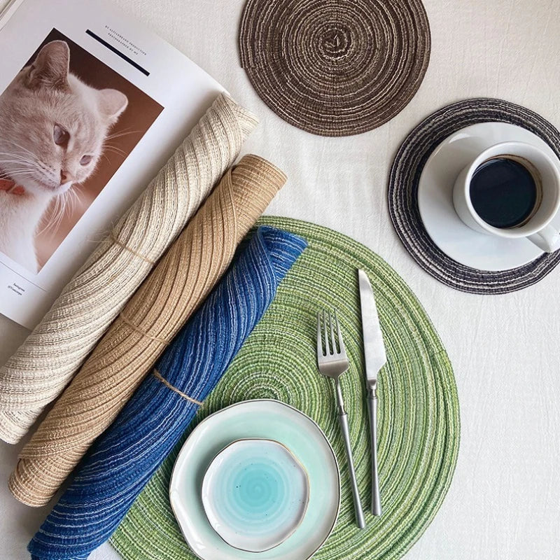 Set de Table Rond Tissu - Décoration de Table Chic