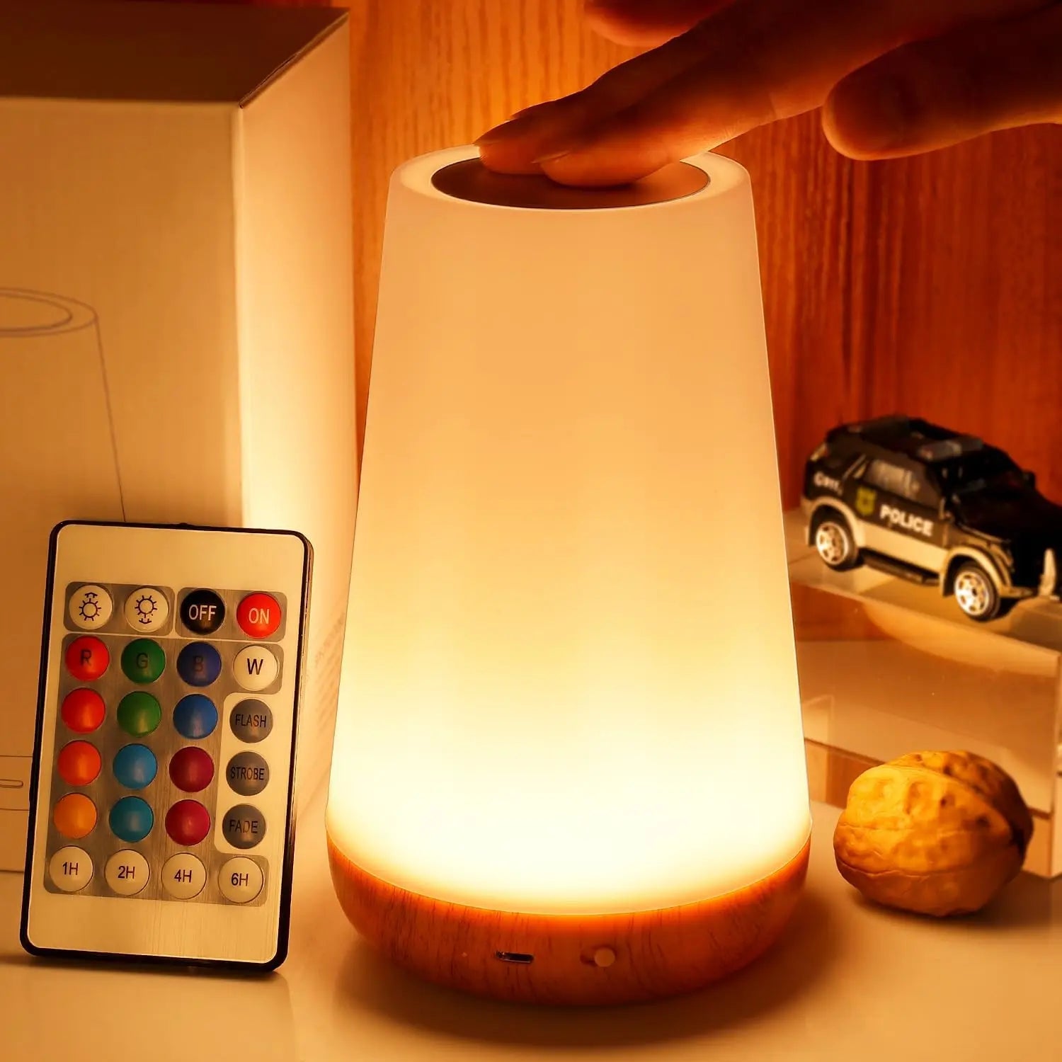 Veilleuse LED 13 Couleurs - Lampe Ambiance Chambre