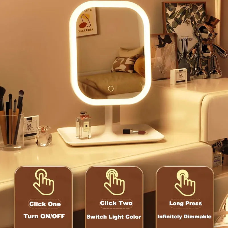 Miroir Lumineux LED Design - Miroir Maquillage Déco