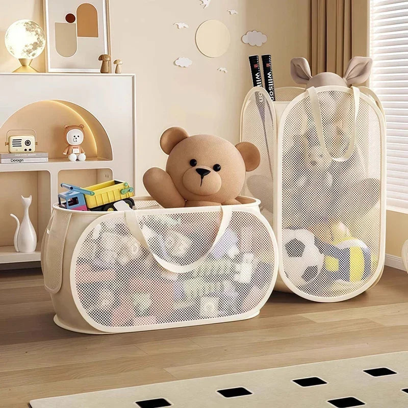 Panier de Rangement Pliable Déco - Corbeille Tissu